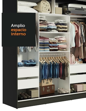 Ropero armable Madesa Reno 1095D8 de mdp