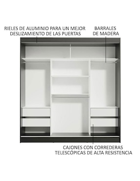 Ropero armable Madesa Reno 10958N