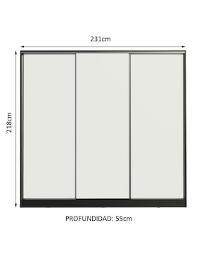 Ropero Madesa Royale 106377 de MDF