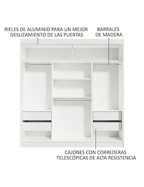 Ropero Madesa Reno 109573 de MDP