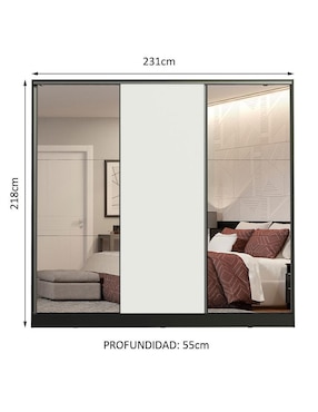 Ropero Madesa Royale 1063772E de MDF