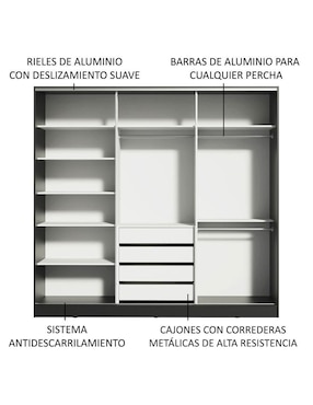 Ropero Madesa Royale 1063772E de MDF