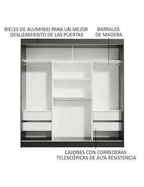 Ropero Madesa Reno 10958N3E de MDP