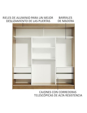 Ropero Madesa Reno 10957K1E de MDP