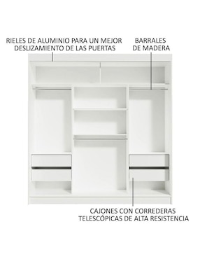 Ropero Madesa Reno 1095731E de MDP
