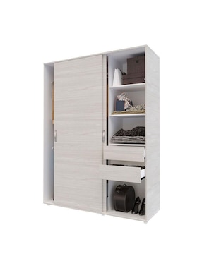 Armario Maderkit M01940CL-NIBL de aglomerado y madera