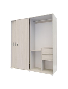 Armario Maderkit M01960CL-NIBL de aglomerado y madera
