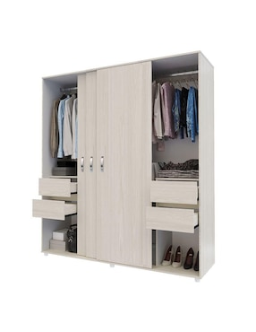 Armario Maderkit M01960CL-NIBL de aglomerado y madera