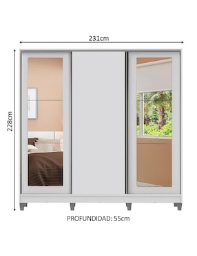 Ropero Madesa eros 1163092ecp de MDF