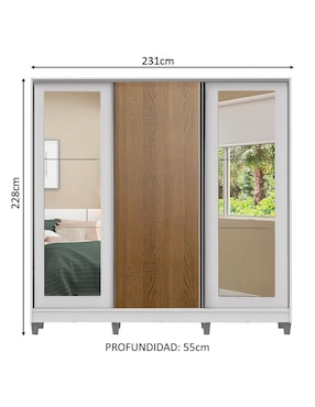 Ropero Madesa Eros 11639b2e1rcp de MDF