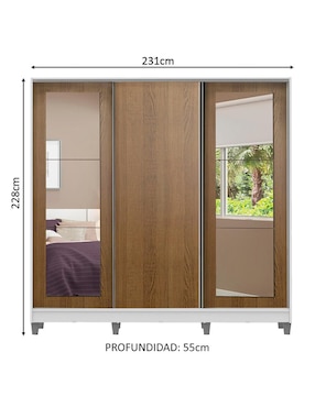 Ropero Madesa Eros 11639b2ecp de MDF