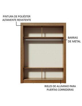 Ropero Madesa Denver 10946e de MDP