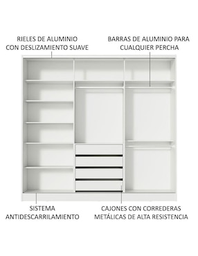 Ropero Madesa eros 11639b1e de MDF