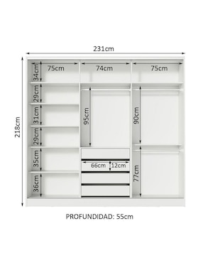 Ropero Madesa Eros 11639b1e1b de MDF