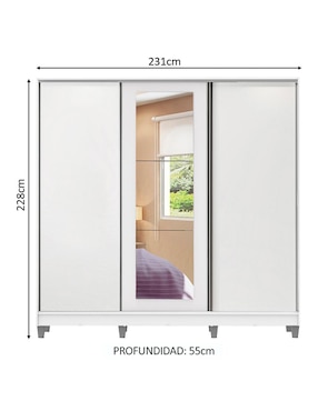 Ropero Madesa Eros 1163091ecp de MDF