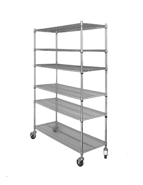 Estante de acero inoxidable Mindejal