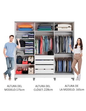Ropero Madesa Eros 11639b1ecp de MDF