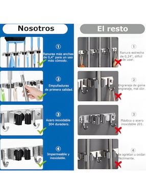 Organizador de escobas Xtellar Xtllar1091
