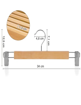 Gancho Songmics Cason de madera 12 piezas