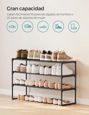 Zapatera tubular Songmics Deky para 4 pares de zapatos adulto