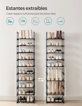 Zapatera tubular Songmics Deky para 20 pares de zapatos adulto