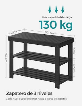 Zapatera Songmics Carte para 6 pares de zapatos adulto