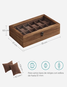 Caja reloj Songmics Anicia cúbica