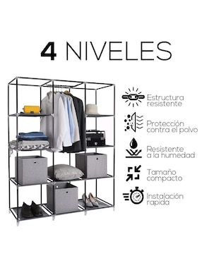 Armario portátil armable Xtellar xtllar1283 de metal