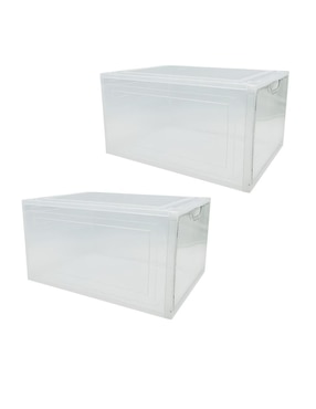 Zapatera armable caja almacenadora Xtellar para 2 pares de zapatos adulto
