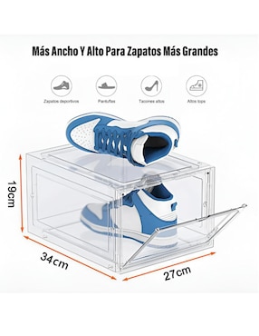 Zapatera armable caja almacenadora Xtellar para 2 pares de zapatos adulto
