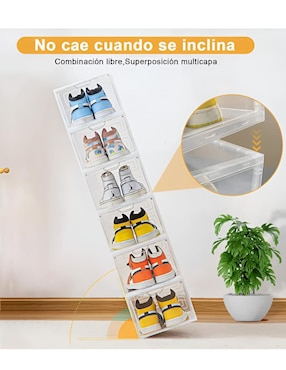 Zapatera armable caja almacenadora Xtellar para 2 pares de zapatos adulto