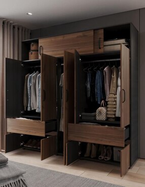 Armario Maderkit habitación m01614cl-gswe de aglomerado