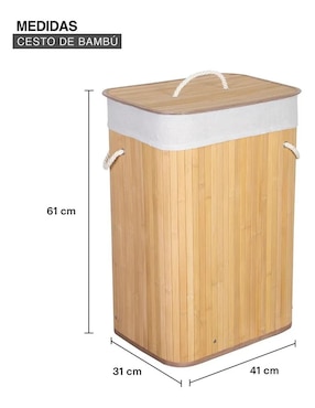 Cesto para ropa Lab.g de bambú