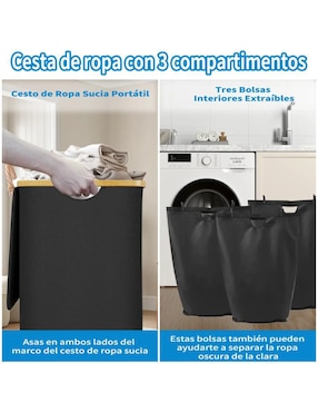 Set cesto para ropa Lab.g de tela