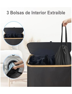 Set cesto para ropa Lab.g de tela