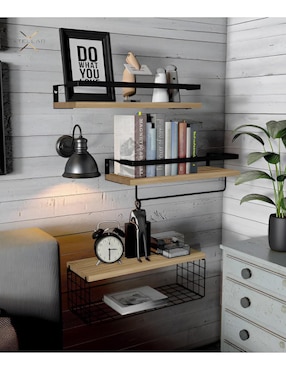 Repisa armable Xtellar de madera con metal