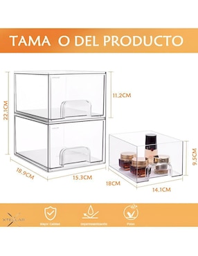 Organizador de cosmeticos armable Xtellar