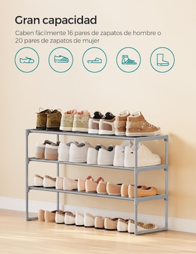 Zapatera armable tubular Songmics Home Deky para 20 pares de zapatos