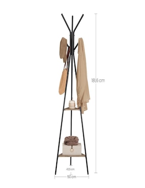 Perchero de piso Songmics Home Colten de MDF 5 ganchos
