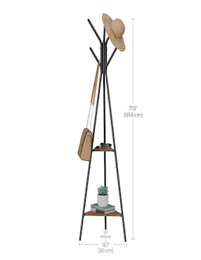 Perchero de piso Songmics Home Colten de acero 5 ganchos
