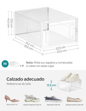 Zapatera armable caja almacenadora Songmics Home Dennys para 12 pares de zapatos adulto