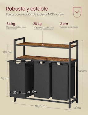 Cesto para ropa Songmics Home Brenta