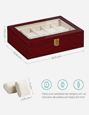 Caja reloj Songmics Home Anicia rectangular