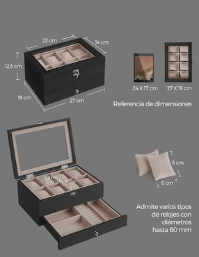 Caja reloj Songmics Home Anicia caja