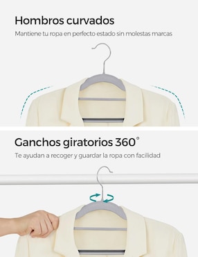 Set gancho Songmics Home Bodie de plástico 50 piezas