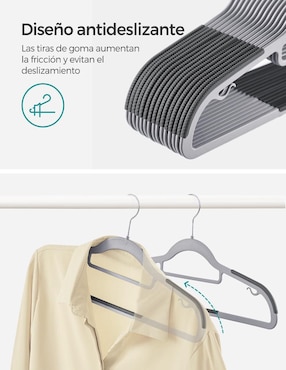 Set gancho Songmics Home Bodie de plástico 50 piezas