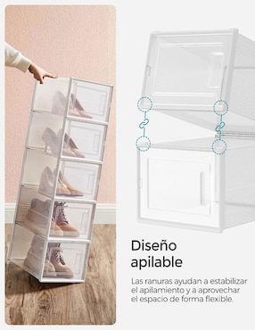 Zapatera armable Songmics Home Dennys para 18 pares de zapatos