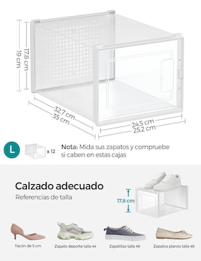 Zapatera armable Songmics Home Dennys para 12 pares de zapatos