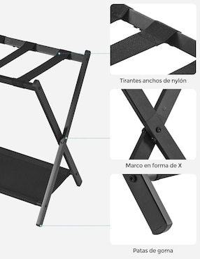 Porta maleta Songmics Home plegable