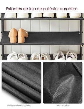 Zapatera armable Songmics Home Bont para 16 pares de zapatos adulto